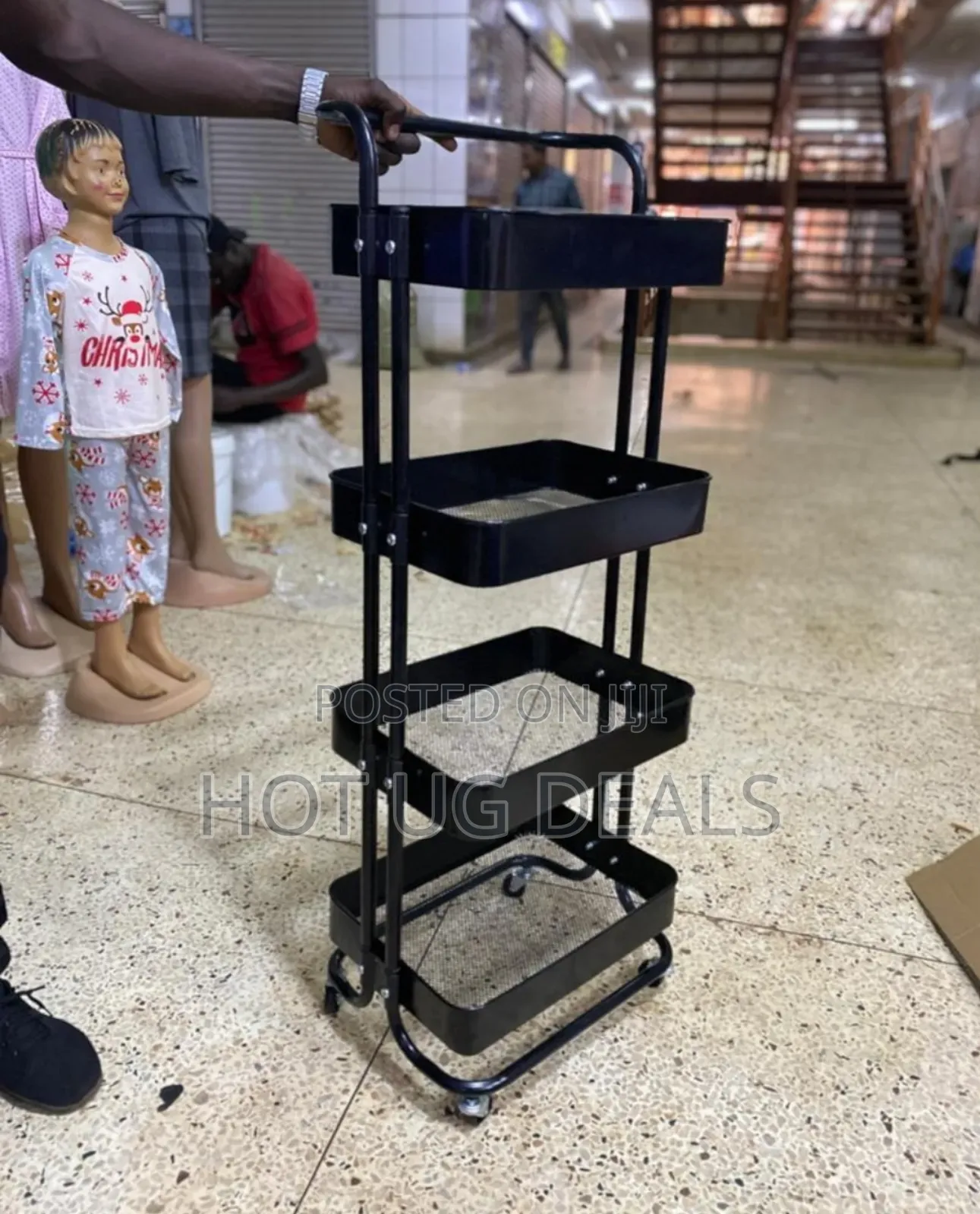 4 Tier Kitchen,Bedroom, Bathroom Storage Rack Basket Trolley Organizer