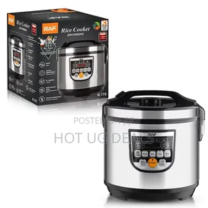 Raf 5l Electric Digital Rice Cooker With Spoon And Steamer Pot