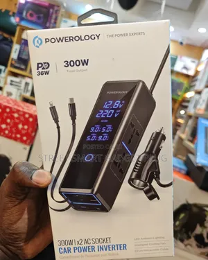 Powerology 300watts Car Power Inverter Inverter