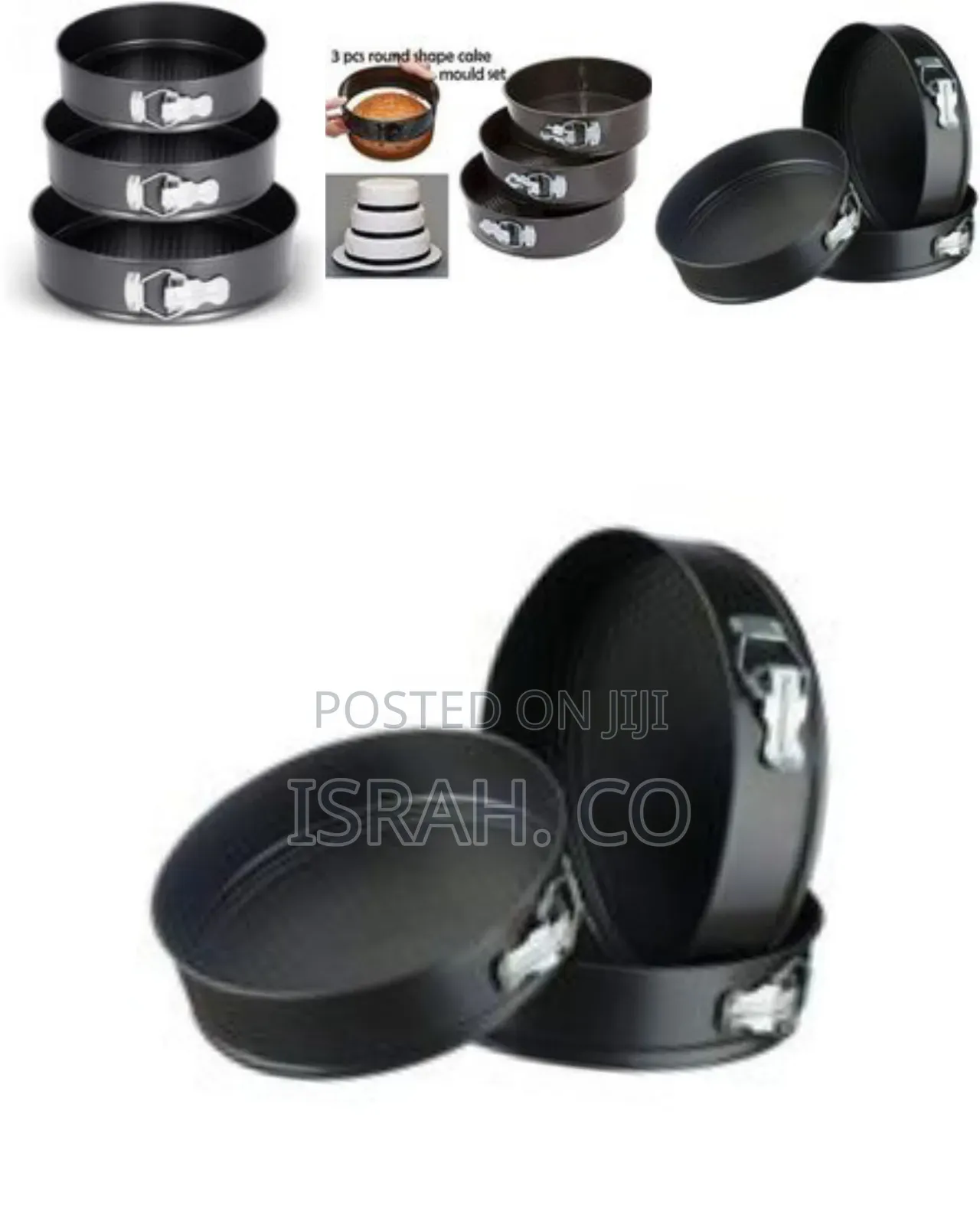 3 Pieces Set of Baking Cake Pans