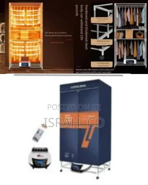 Portable Electric Clothes Dryer Cabinet With Remote Control