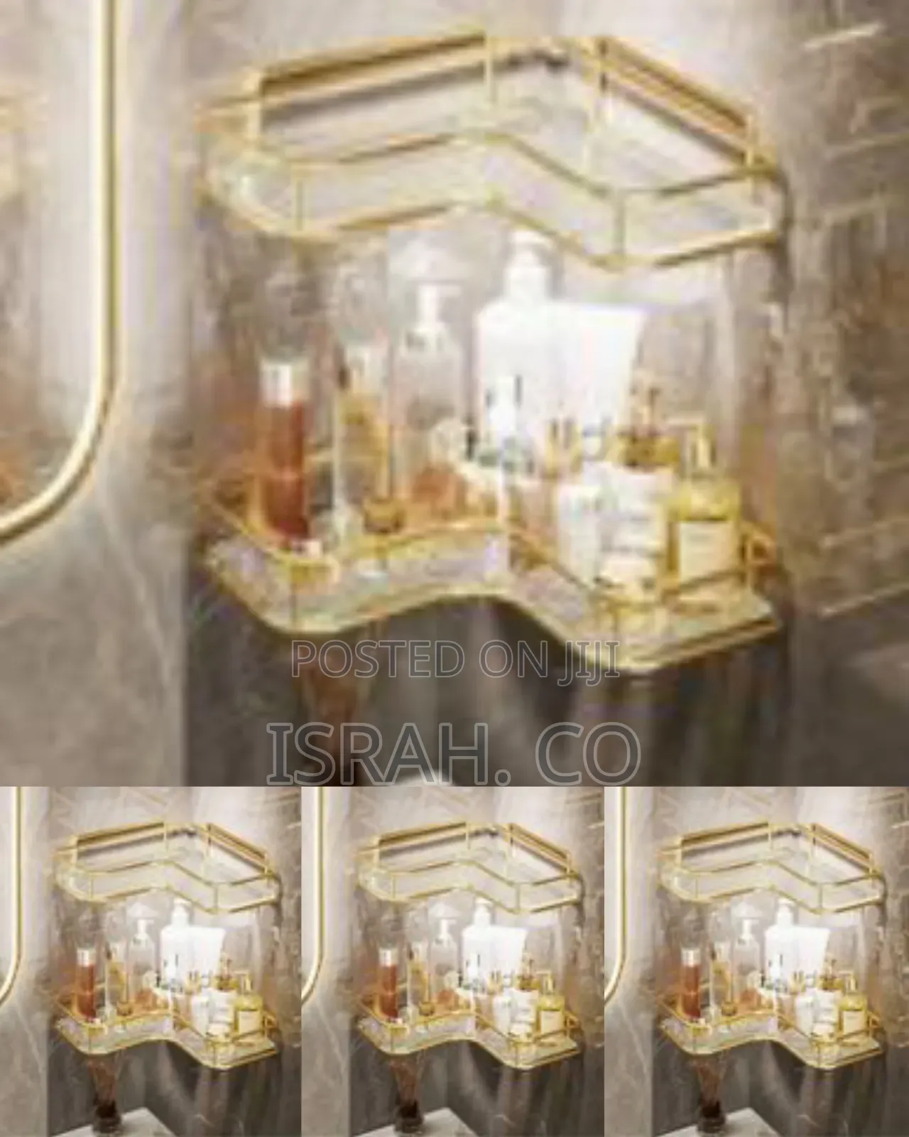 Luxurious L-Shaped Corner Organizer Shelves