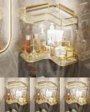 Luxurious L-Shaped Corner Organizer Shelves