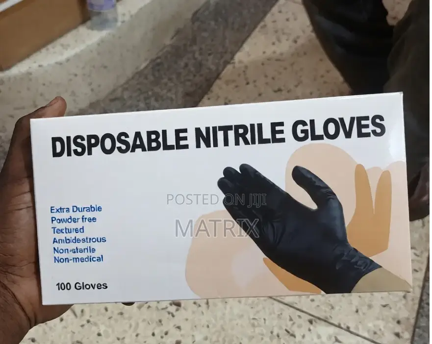 100pcs Disposable Nitrile Gloves.