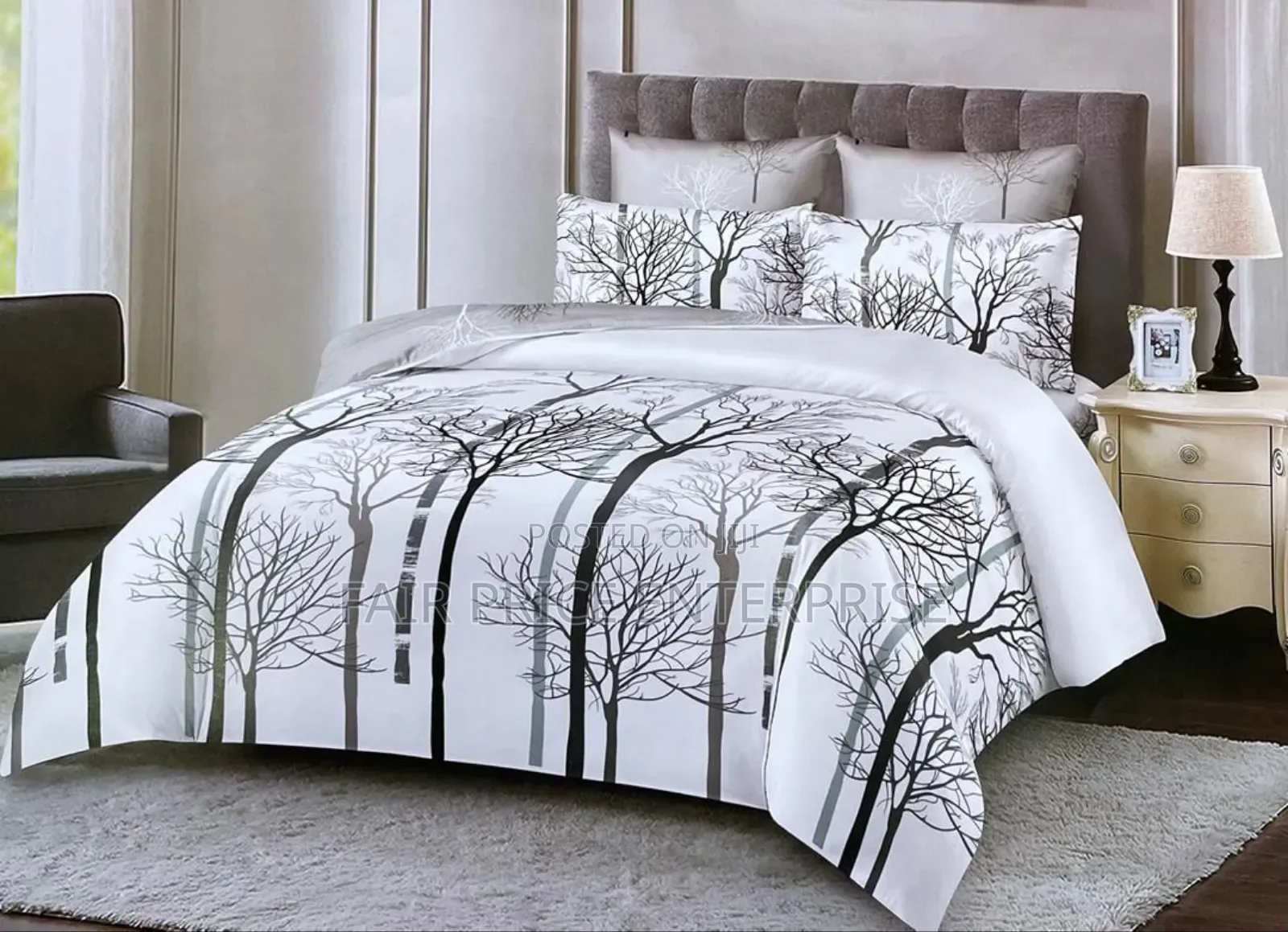 5x6 Cotton Bedcover. 4pcs in 1set