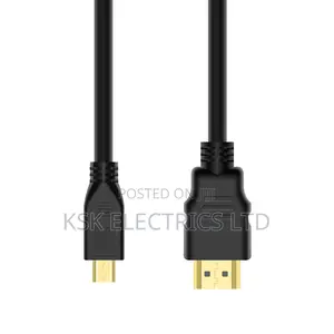 Black Micro Hdmi Cable 60hz Gold-Plated Micro Hdmi Cable 1m 2m 3m