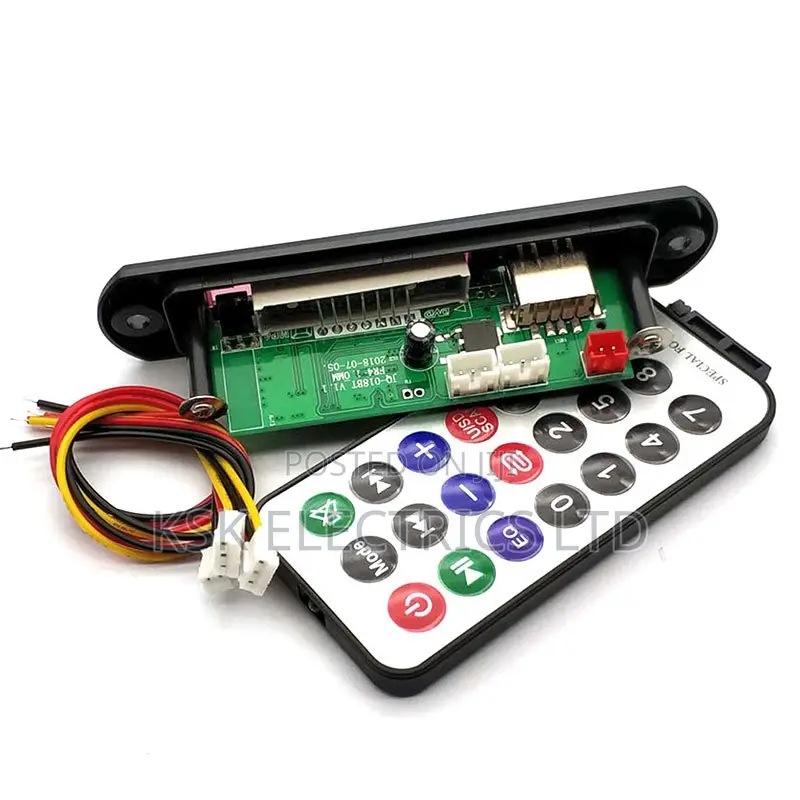 Wireless 12v Mp3 Wma Decoder Board Audio Module Tf Usb Radio For Car