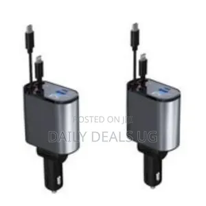Retractable Car Charger, 100w4 in 1 Fast Car Phone Charger 60w