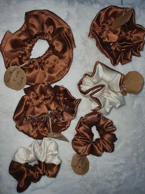 Brown Theme Scrunchies
