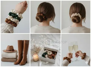 Brown Theme Scrunchies