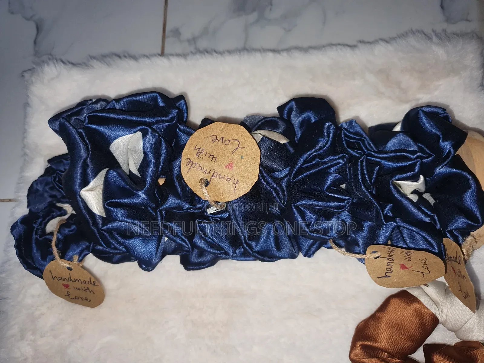 Blue Theme Scrunchies