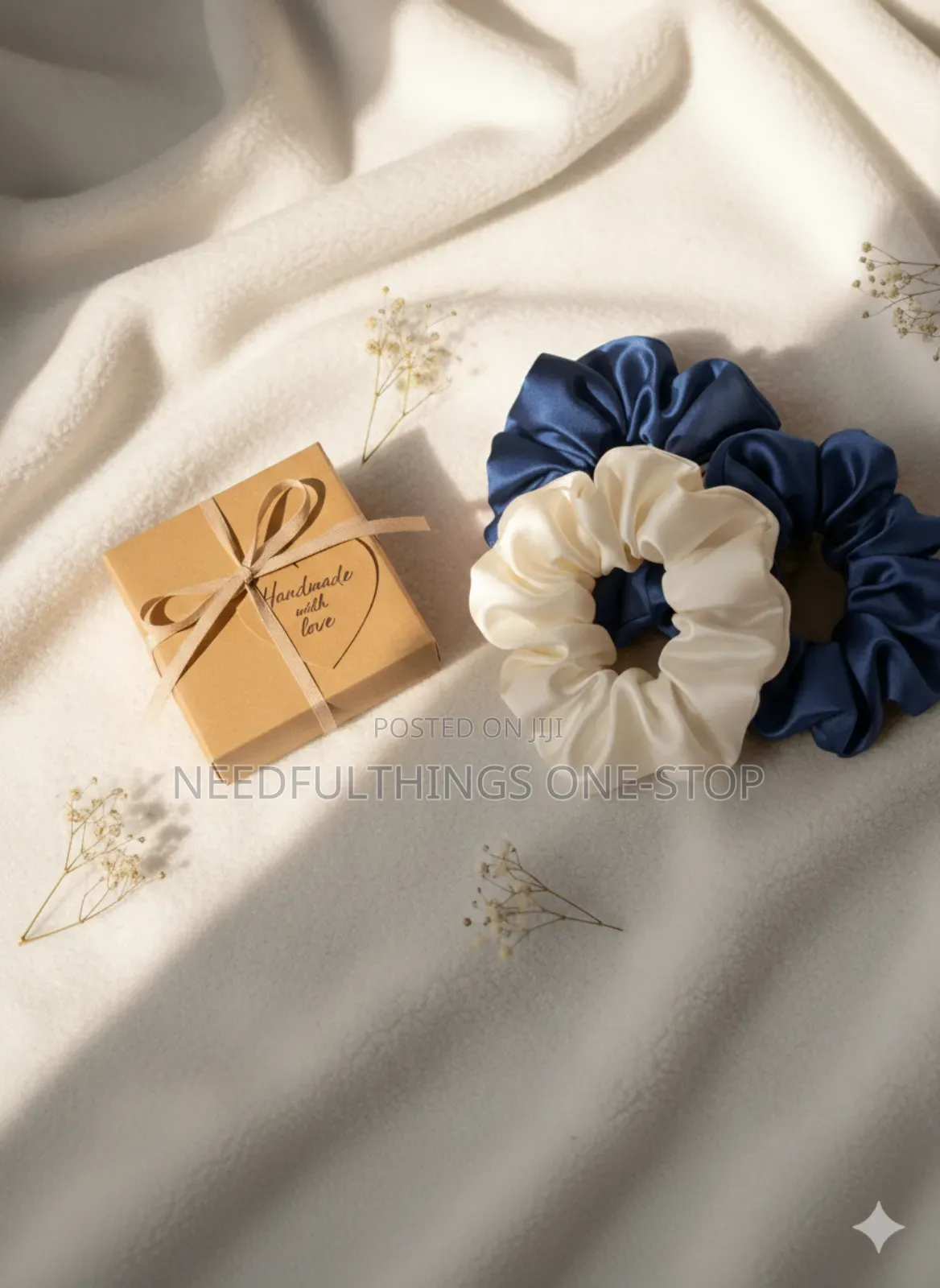 Blue Theme Scrunchies