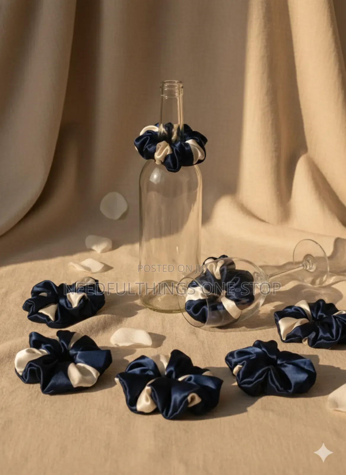 Blue Theme Scrunchies