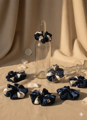 Blue Theme Scrunchies