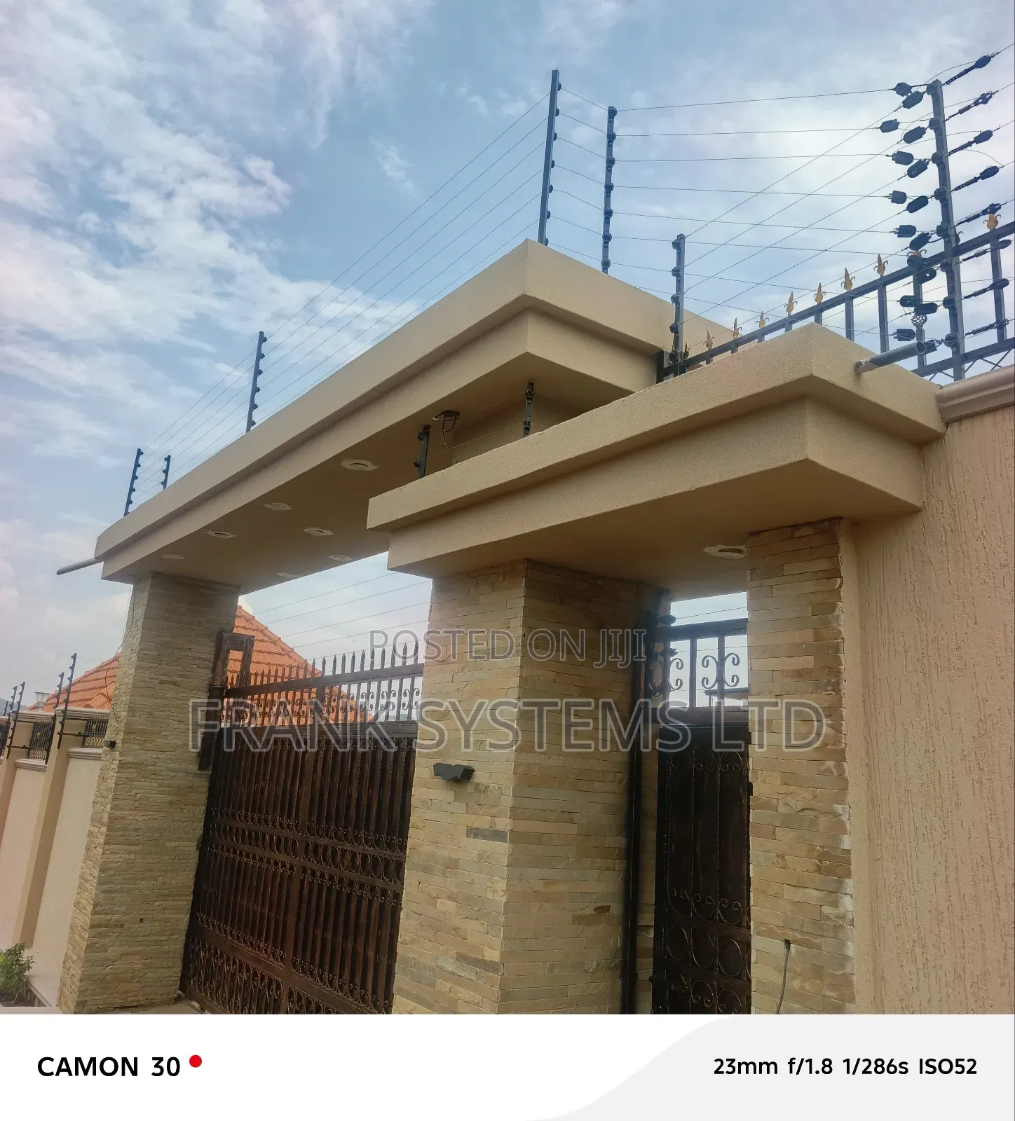 Electric Fence on a Residential House