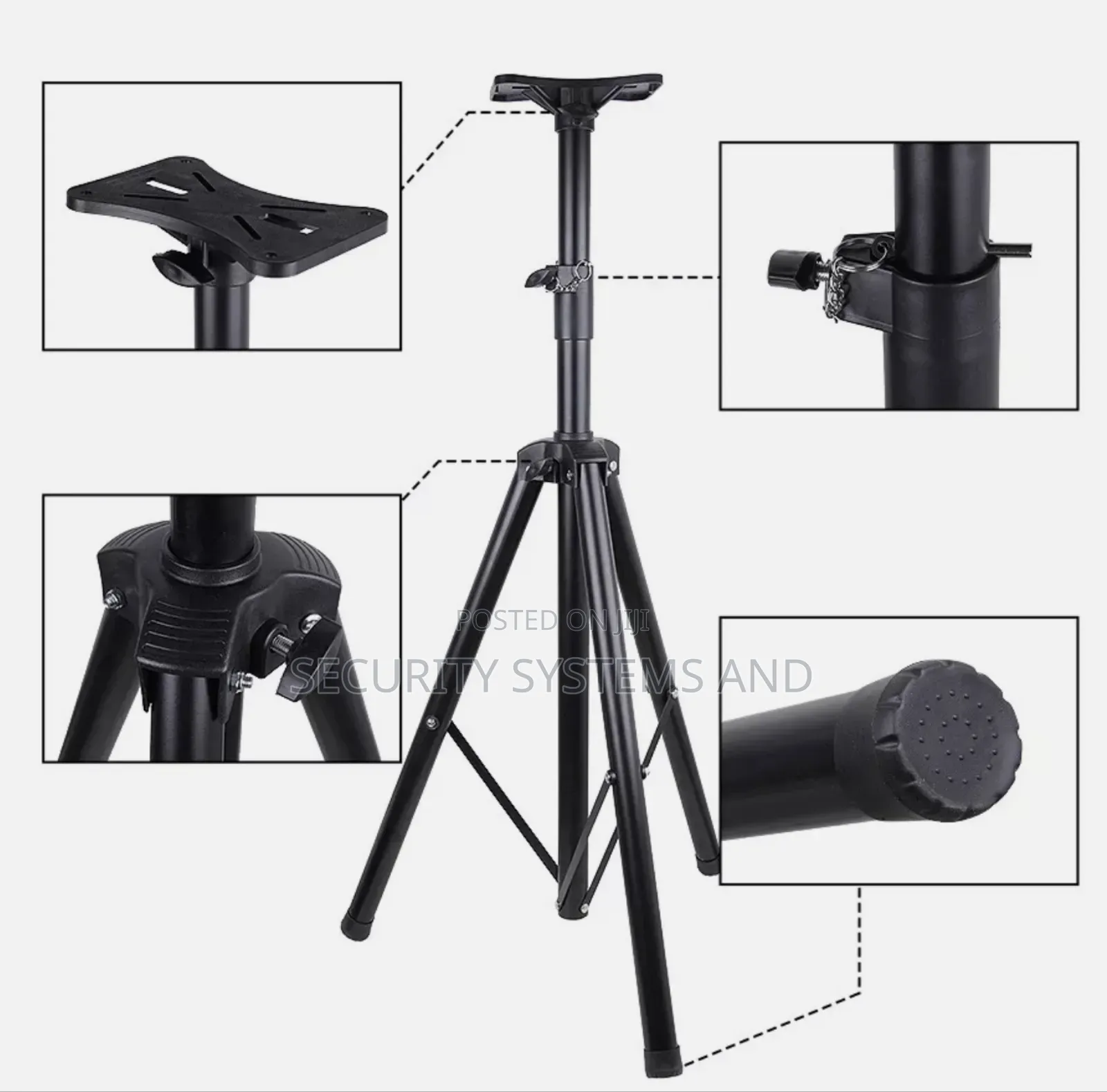 Proffessional Speaker Stand - Adjustable Up 180cm- Heavy Duty
