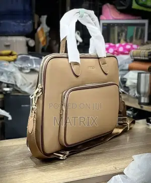 Leather Office Bag 14 Inch Small Laptop Hand Bag