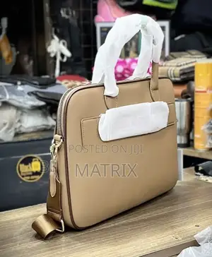 Leather Office Bag 14 Inch Small Laptop Hand Bag
