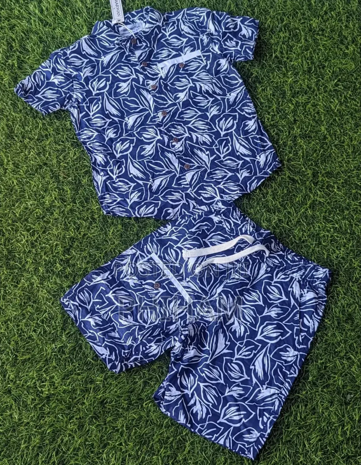 Kids 2pc Sets (Blue and Brown 6m to 16yrs)
