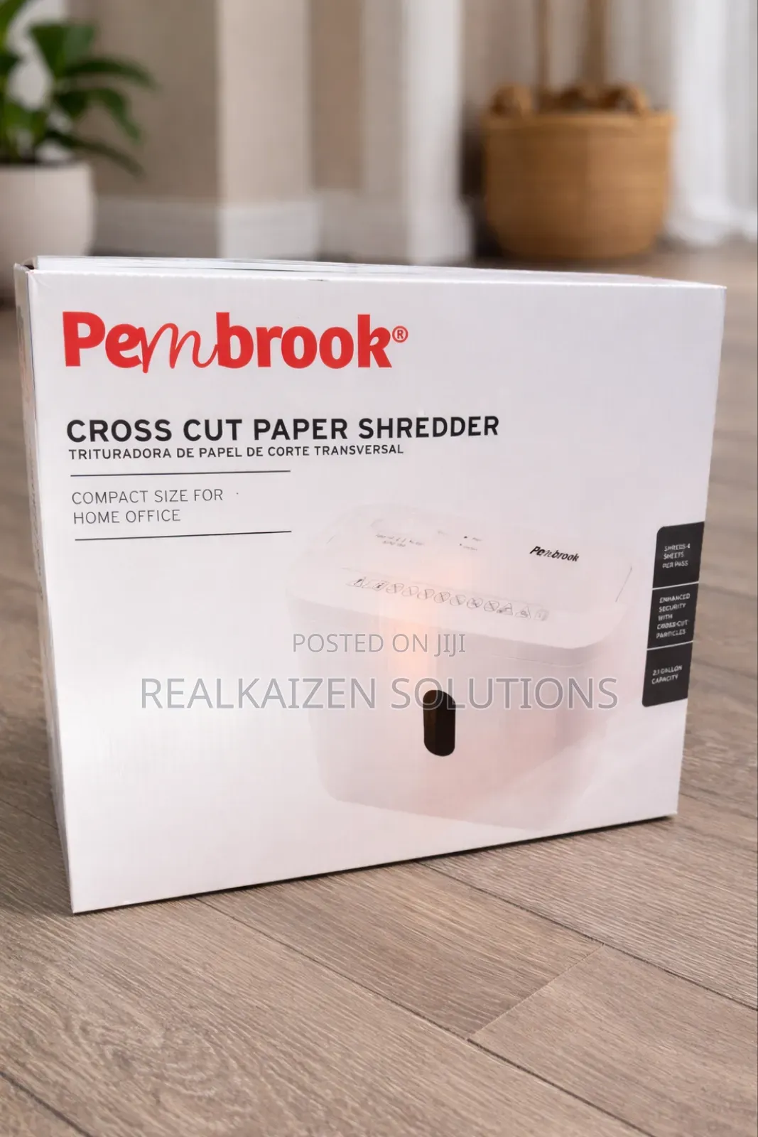 Uk Pembrook 4 Sheet Compact Cross Cut Paper Shredder