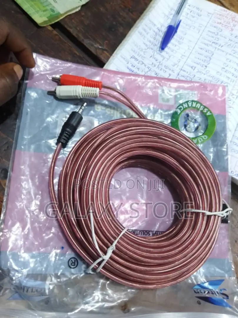 10m 3.5mm to Rca Cable Aux to Banana Cable