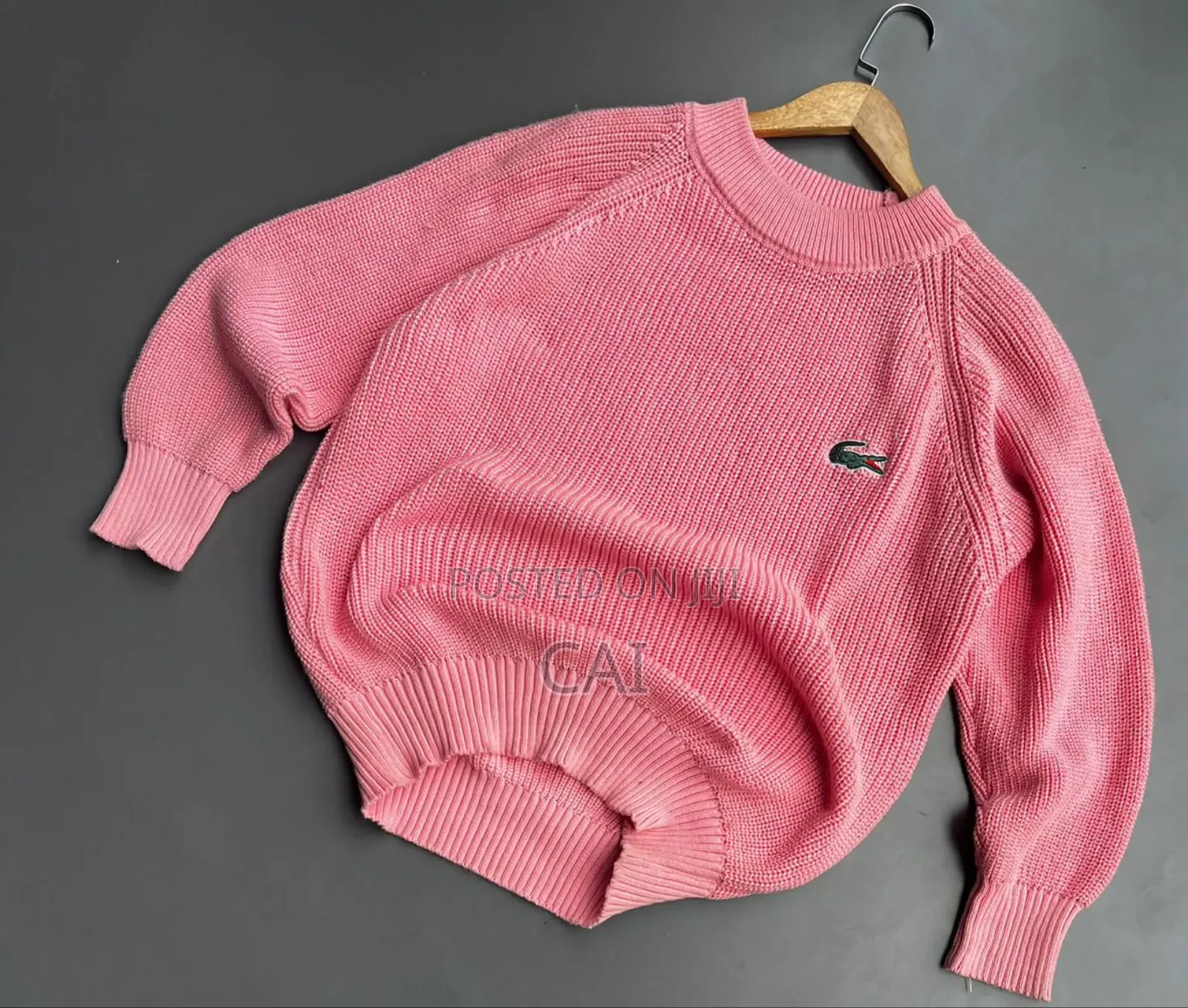 Lacoste Ribbed Knit Crew-Neck Sweater