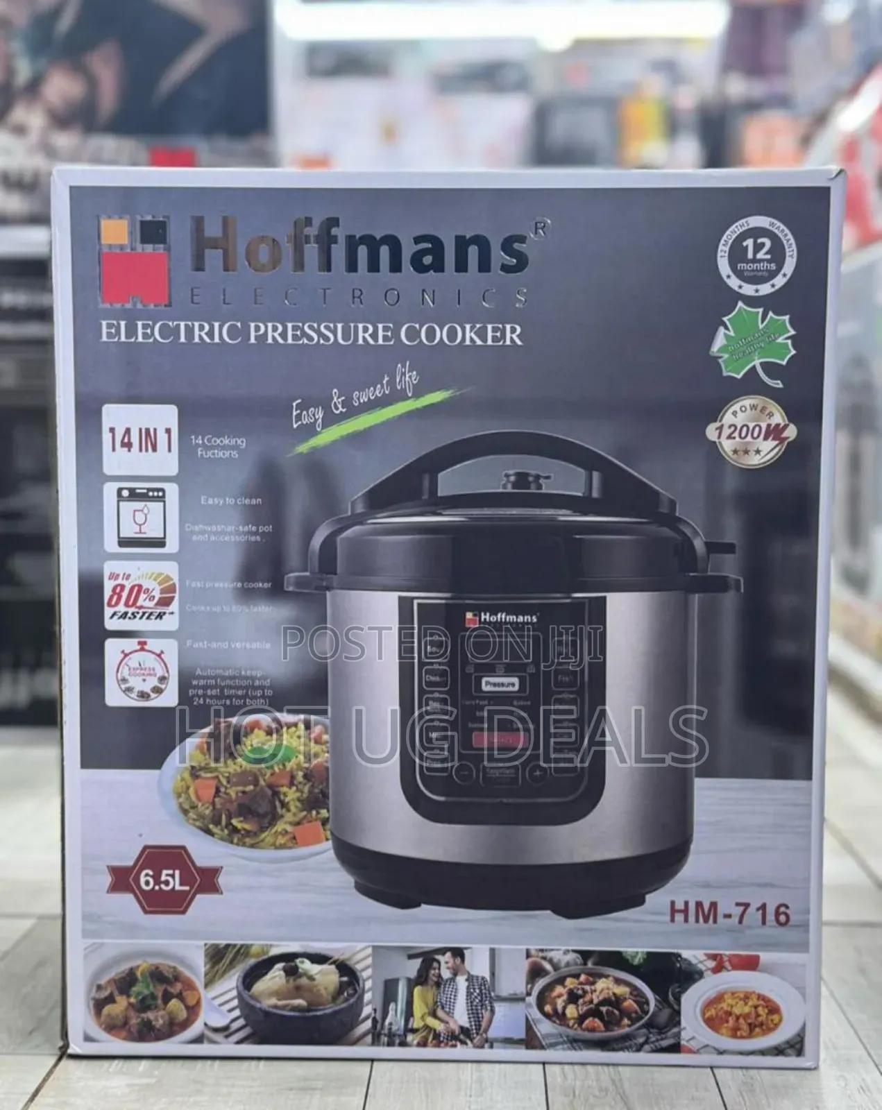 14 In 1 Hoffman 6l Stainless Steel Multifunctional Cooker