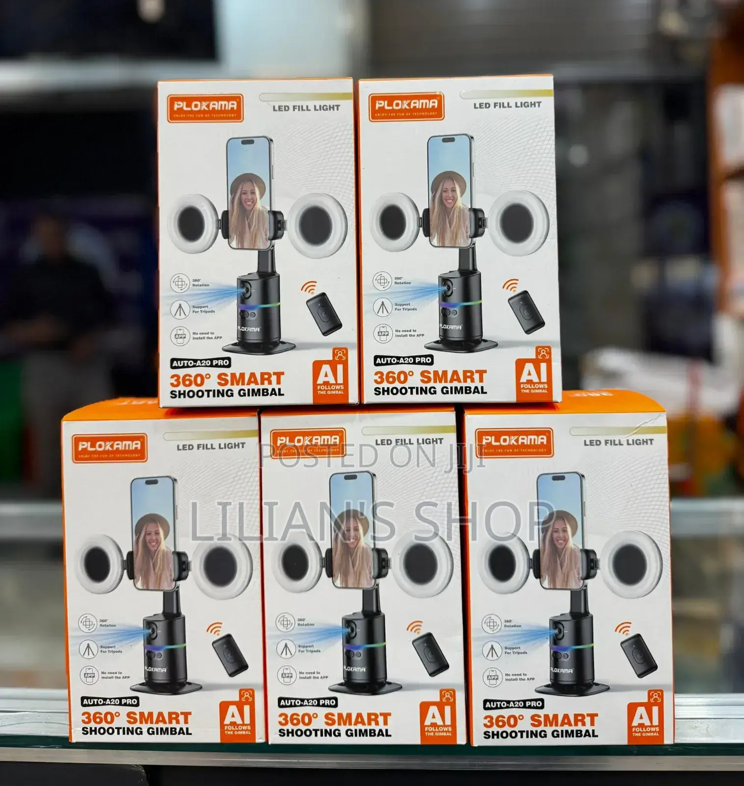 Plokama Auto-A20 Pro 360° Smart Selfie Stick Gimbal
