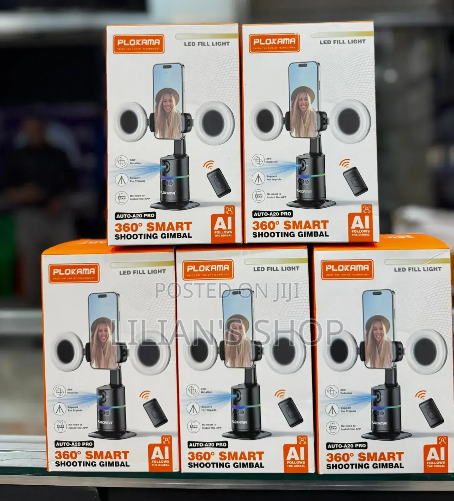 Plokama Auto-A20 Pro 360° Smart Selfie Stick Gimbal