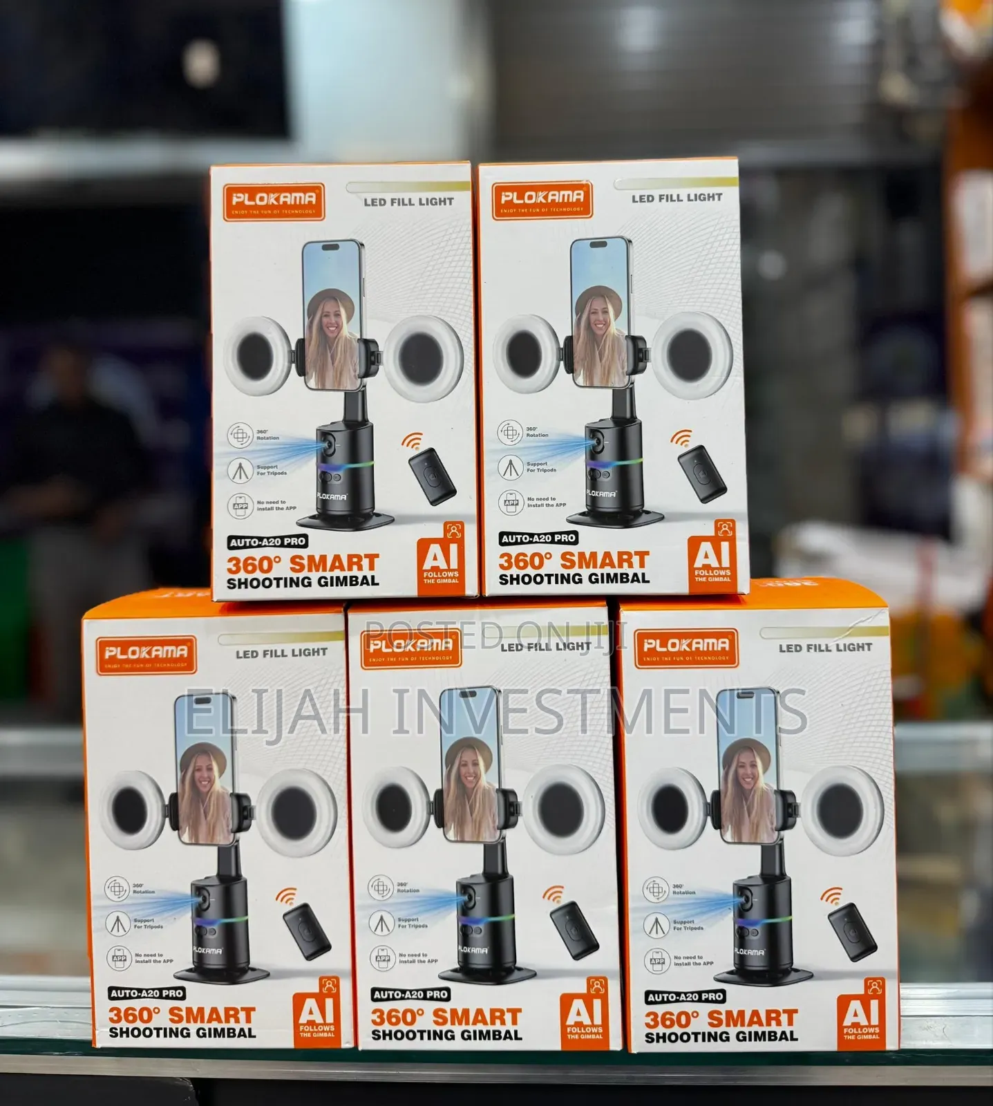 Plokama Auto-A20 Pro 360° Smart Selfie Stick Gimbal