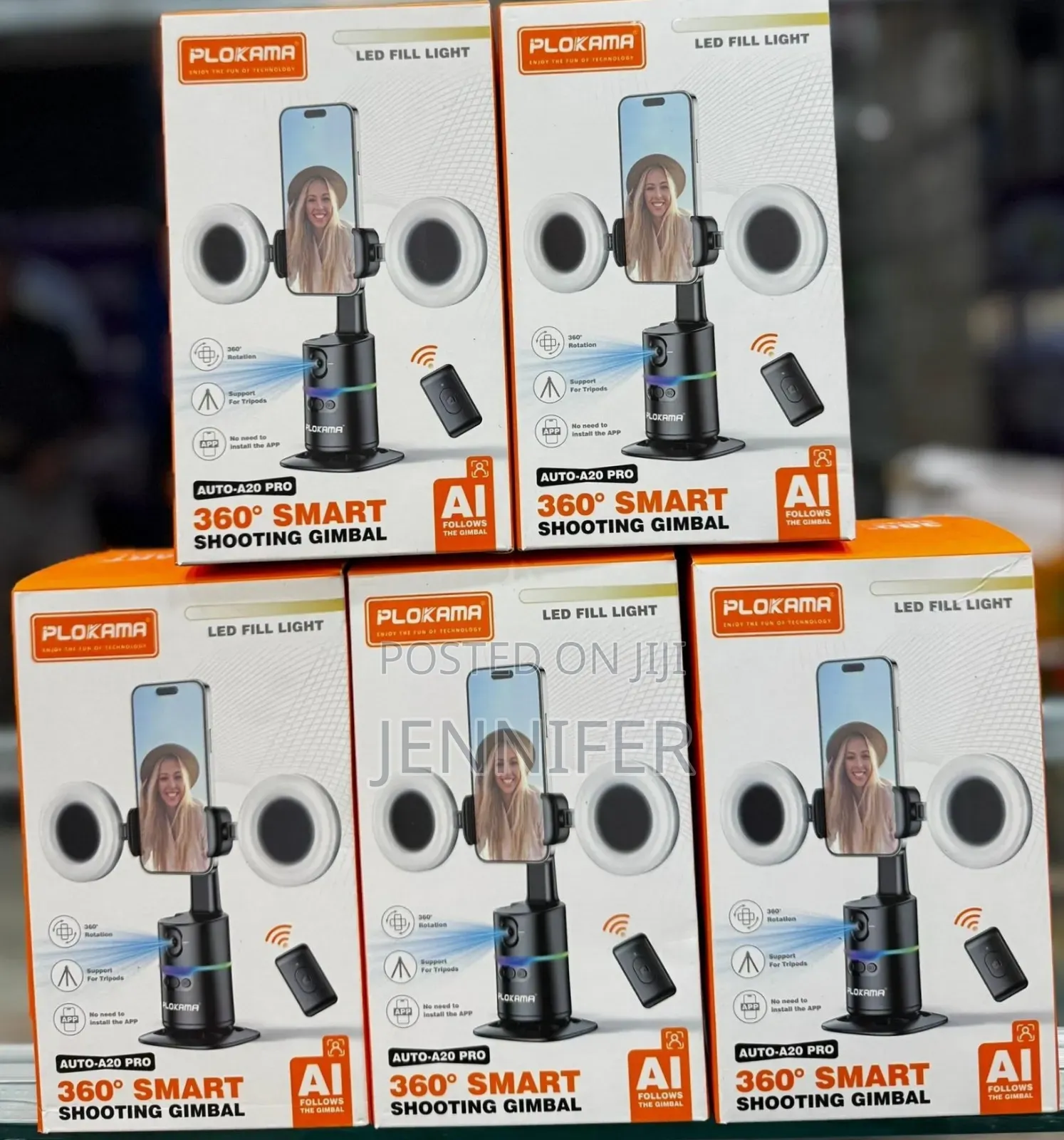 Plokama Auto-A20 Pro 360° Smart Selfie Stick Gimbal