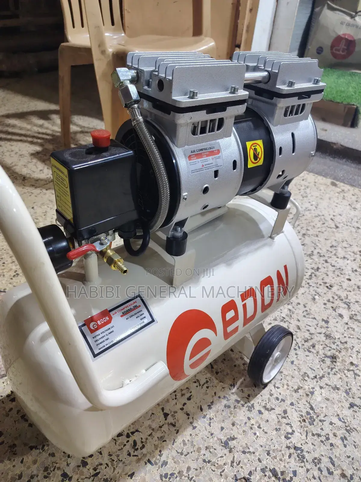 Silent Electric Air Compressor 25l (Edon)