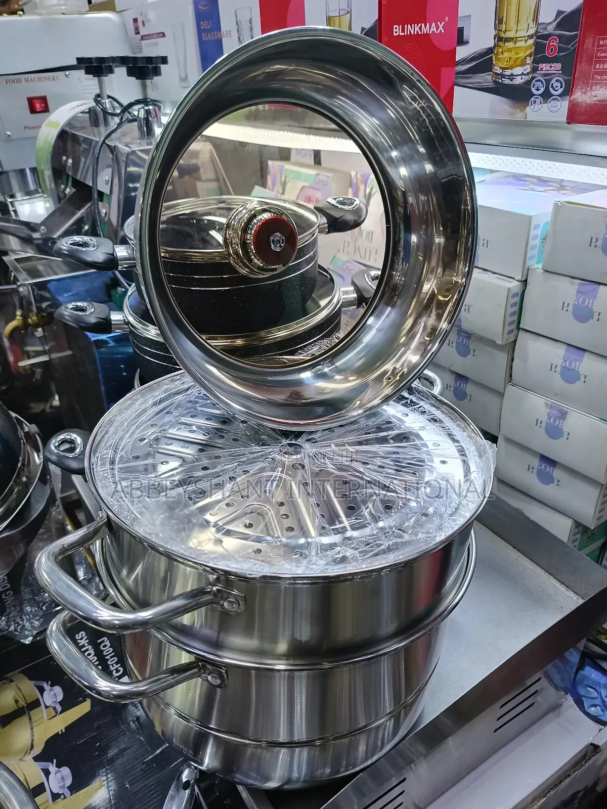 Stainless Steel, Multi-tiered Food Steamer Medium Size Food Steamer