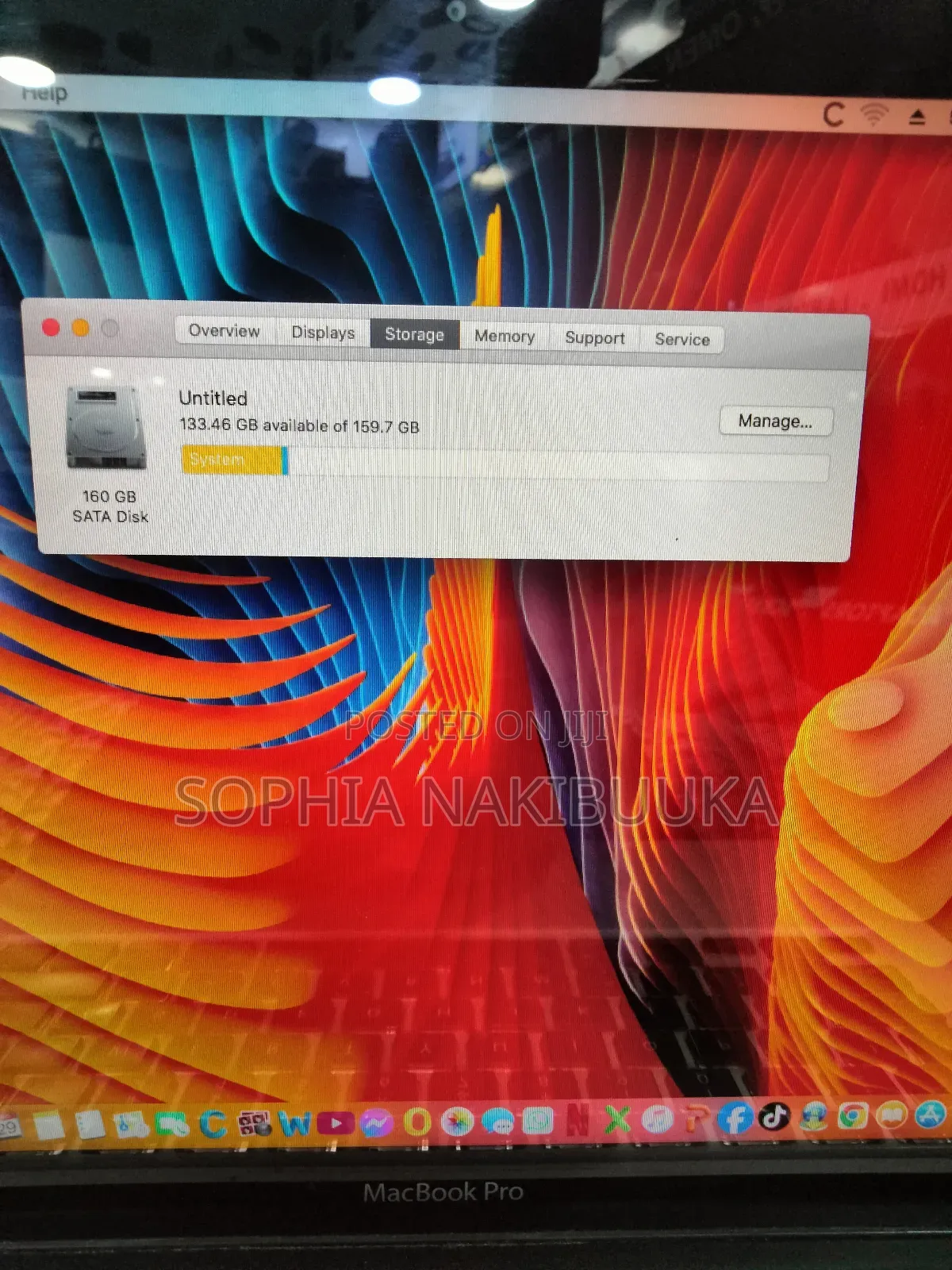 Laptop Apple MacBook Pro 2012 6GB Intel Core I5 HDD 160GB