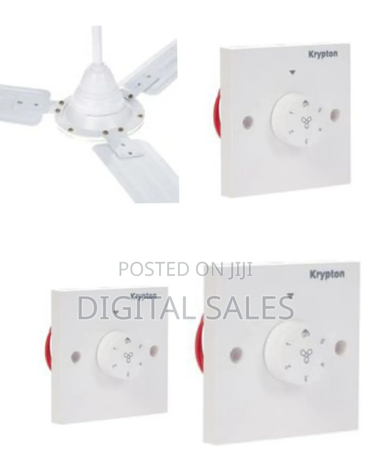 56 Inch Electrical Ceiling Fan With 3 Speeds and 3 Blades