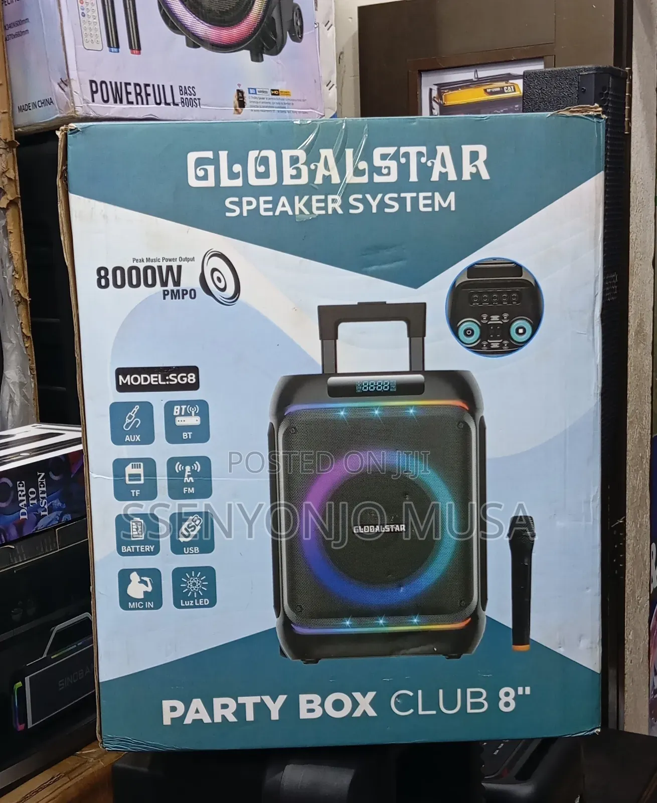 Globalstar Sg8 60w Active Karaoke Speaker | Bt, Usb, Fm, Rechargeable