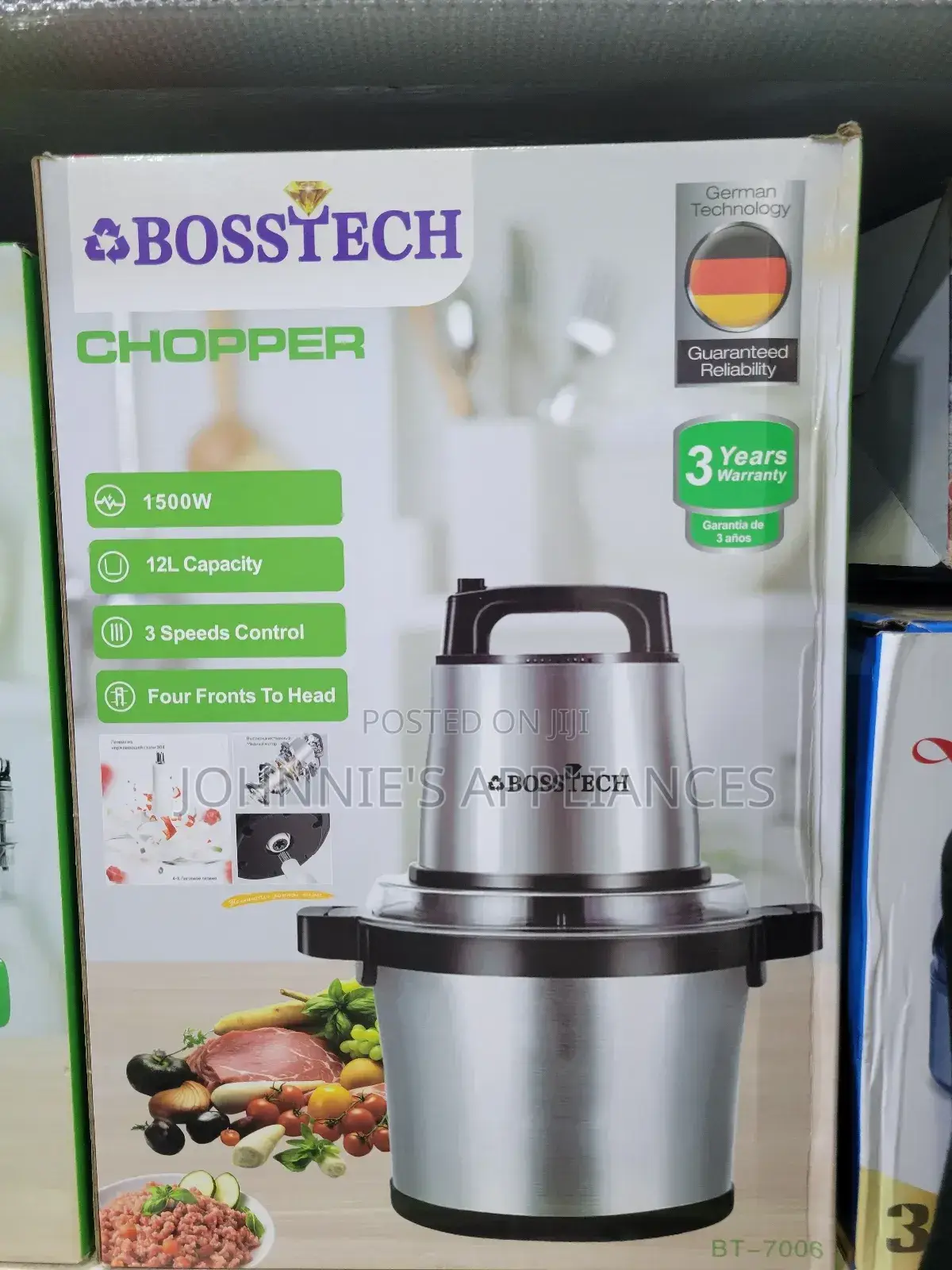 Bosstech Electric Food Chopper 12l