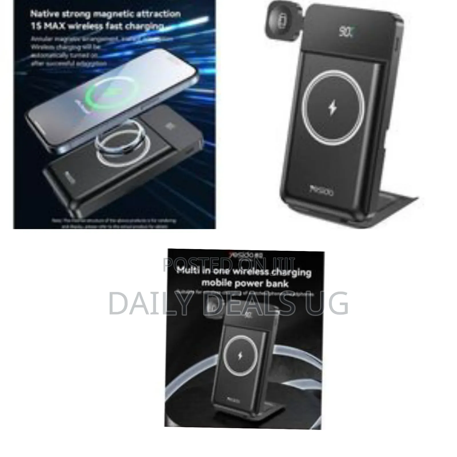 Yesido 3-in-1 Magnetic Wireless Charging Station