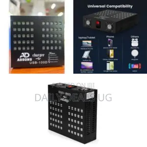 Usb Charger, Adson 100 Port 700watt(140a) Usb Charging Station