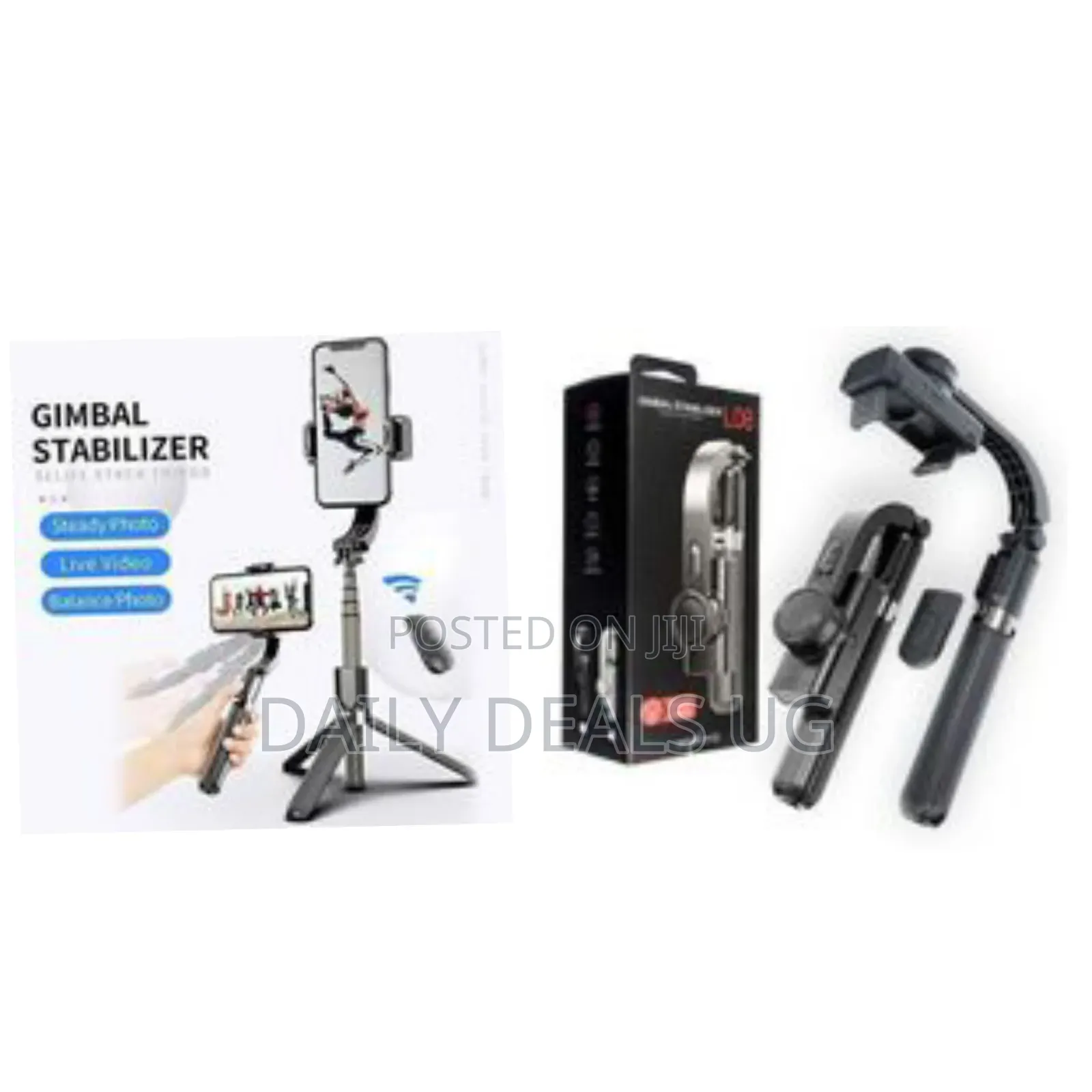 Gimbal Stabilizer Selfie Stick Tripod, L08 Anti-Shake Smart Selfie