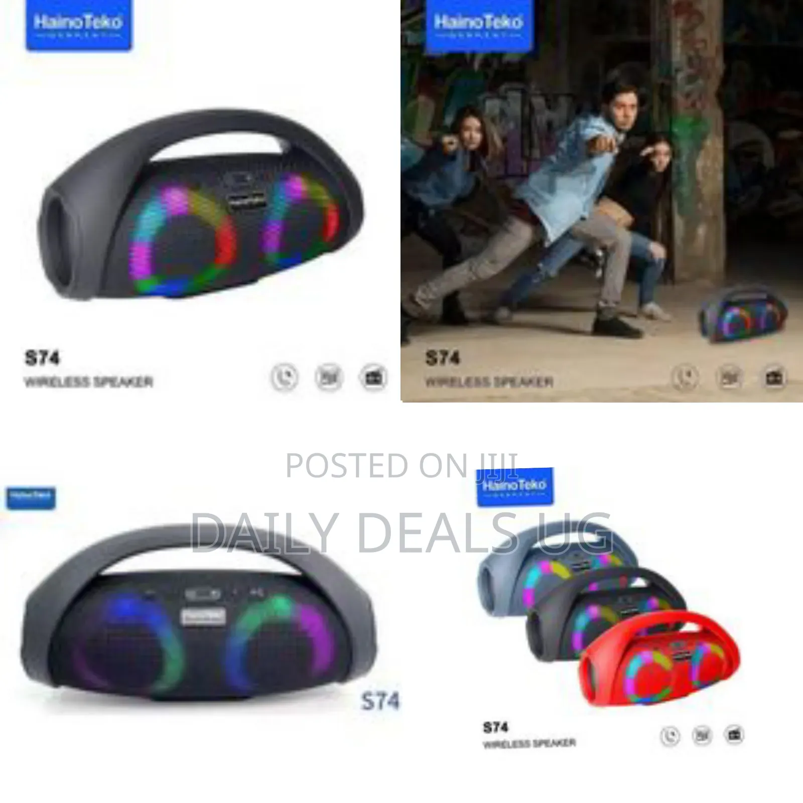 Haino Teko S74 Wireless Speaker With RGB Lighting