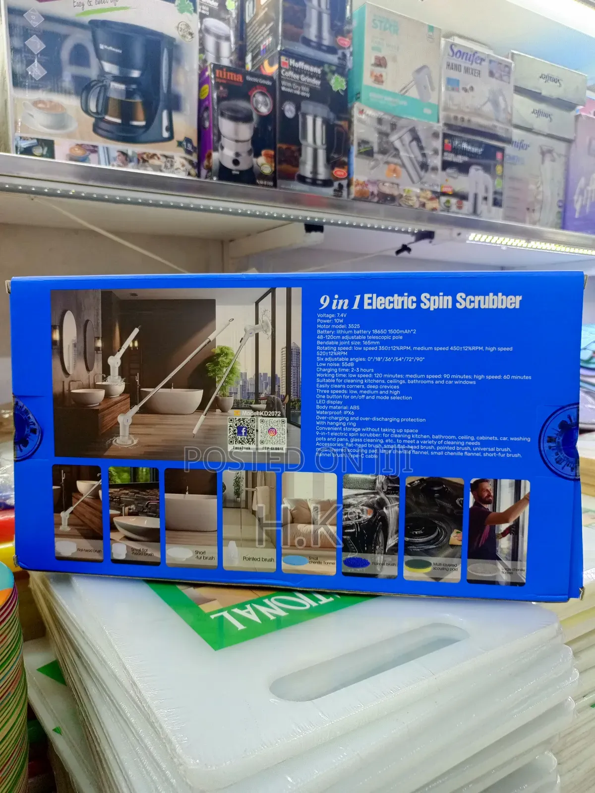 Cordless Electric Spin Scrubber
