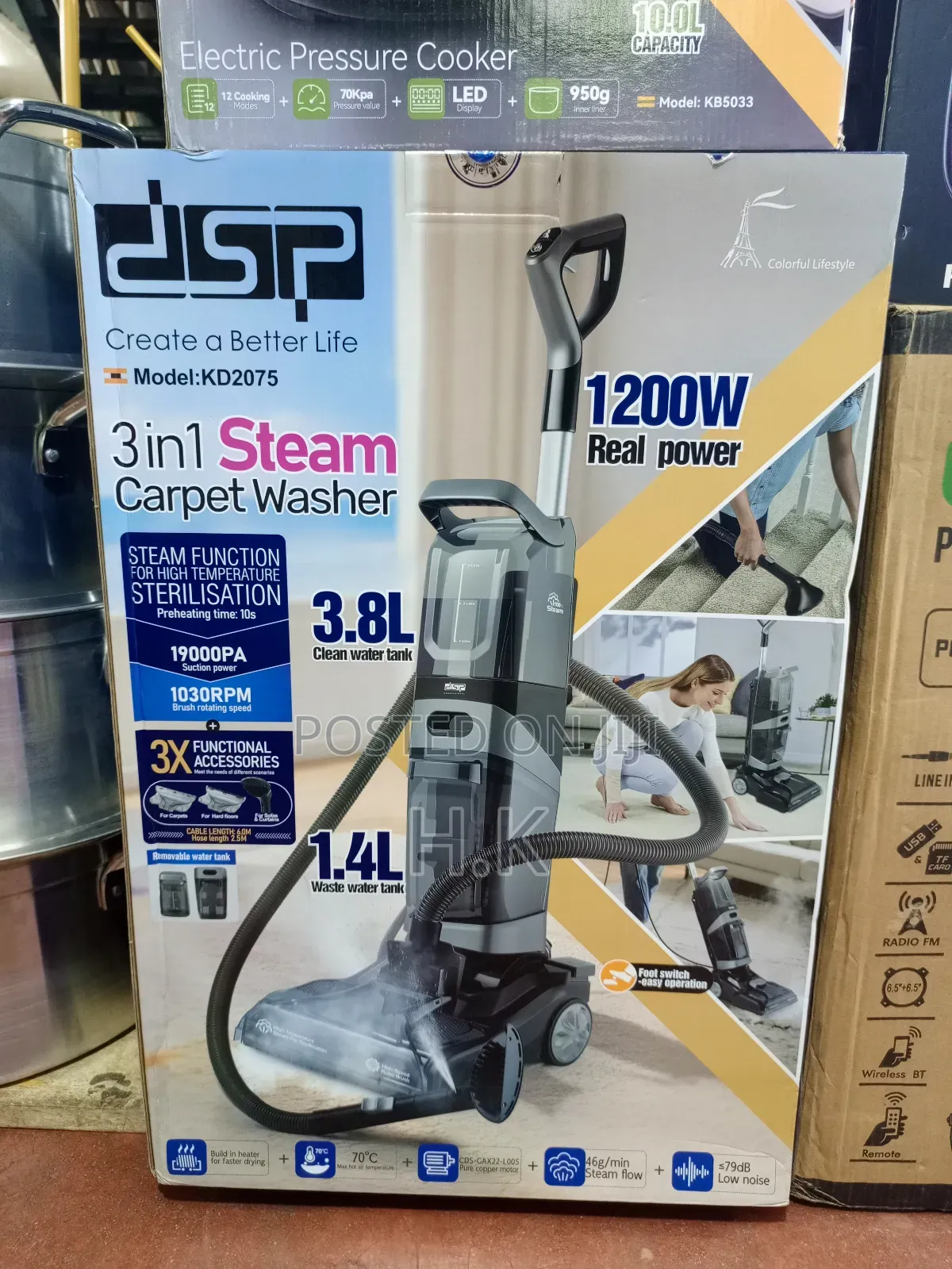 DSP 3in1 Steam Carpet Washer.