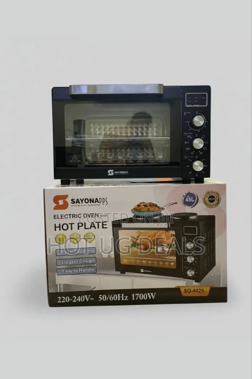Sayona 45l Electric Oven With Hotplates So-4425