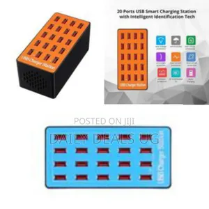 Multi-Port Usb Charger Station - The Ultimate Charging Hub -Multicolor