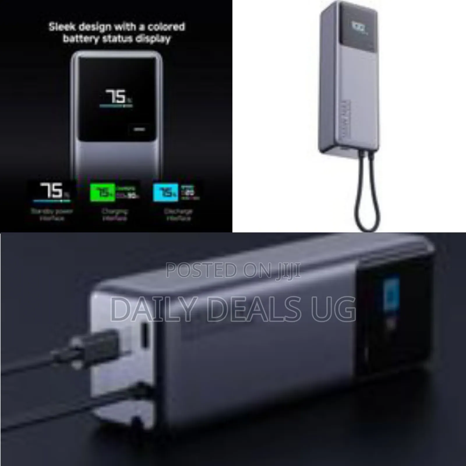 Porodo 165w Max 10000mah Power Bank With Digital Display - Multicolor
