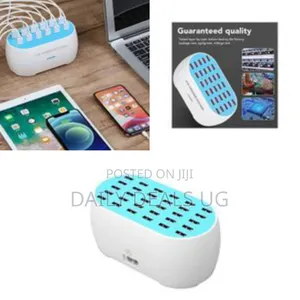 Smart Multi-Port Usb Charger Station With Automatic Cooling-Multicolor