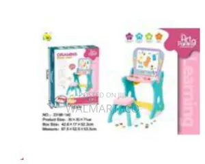 2 in 1 Childrens Digital Learning Drawing Table With Desk Stool Chair