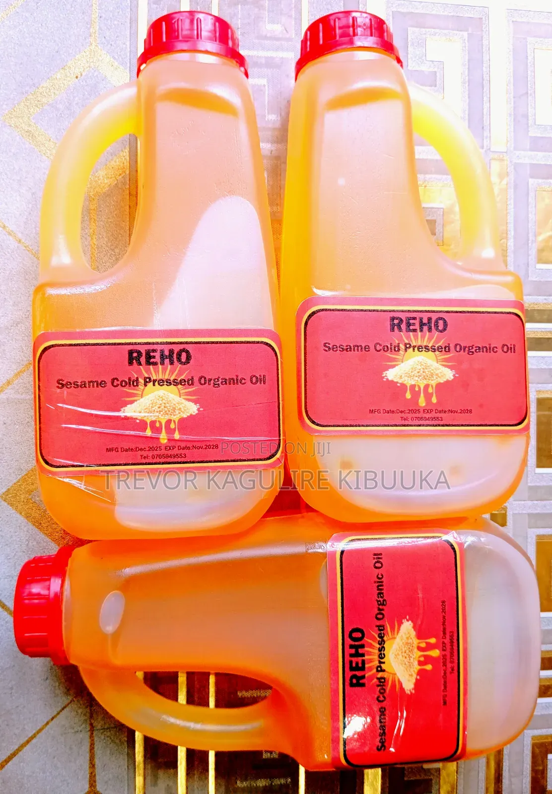Sesame Cold Pressed Virgin Oil - 1 Litre (Buy 2litres Get 1litre Free)
