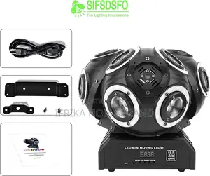 12 Three-head Rotating Laser Lights Led Full-color Beam Stage Lights